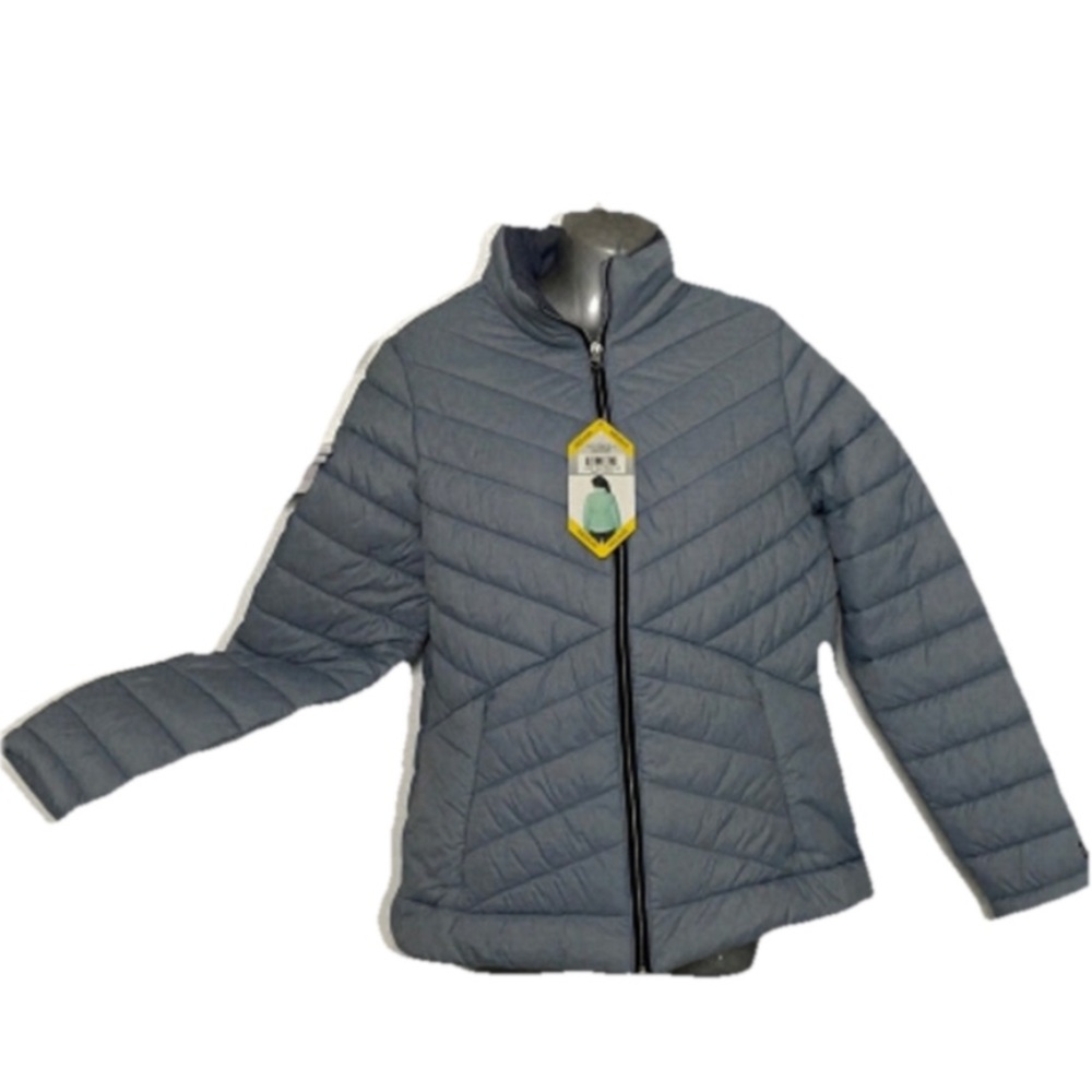 Blue Puffer Winter Jacket Coat Size Medium New